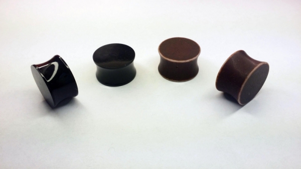 Metall Plugs 16mm Paar 1,6cm Tunnel Plug Love leaf